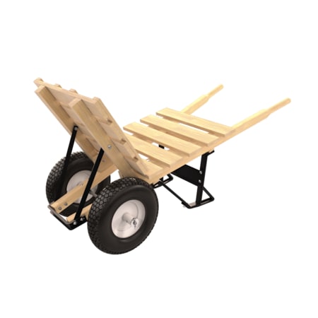 Bon Tool Bon 11-660 Brick And Tile Barrow, Double Knobby Tire Wood Handle 11-660